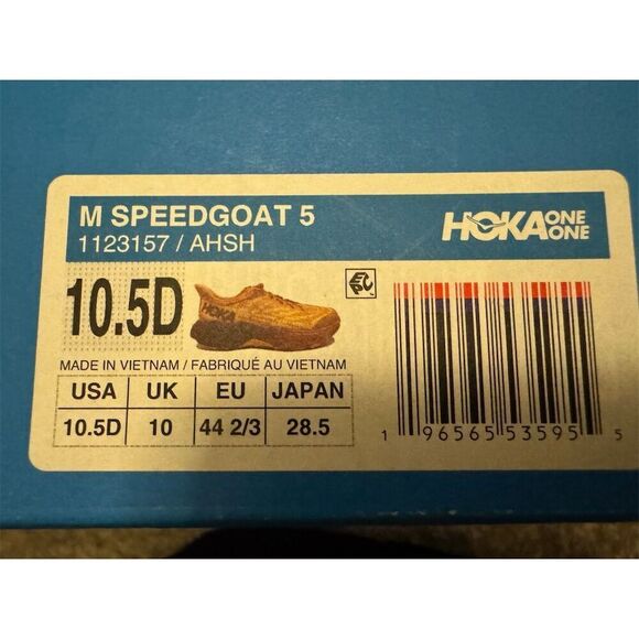 Hoka One One Speedgoat 5 Men's Trail Running Shoes Size 10.5 Multicolor - Picture 10 of 13